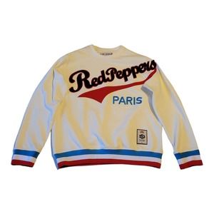 Red Peppers Paris Texas Sweater Large SD Sports Minor League Basketball W Flaws